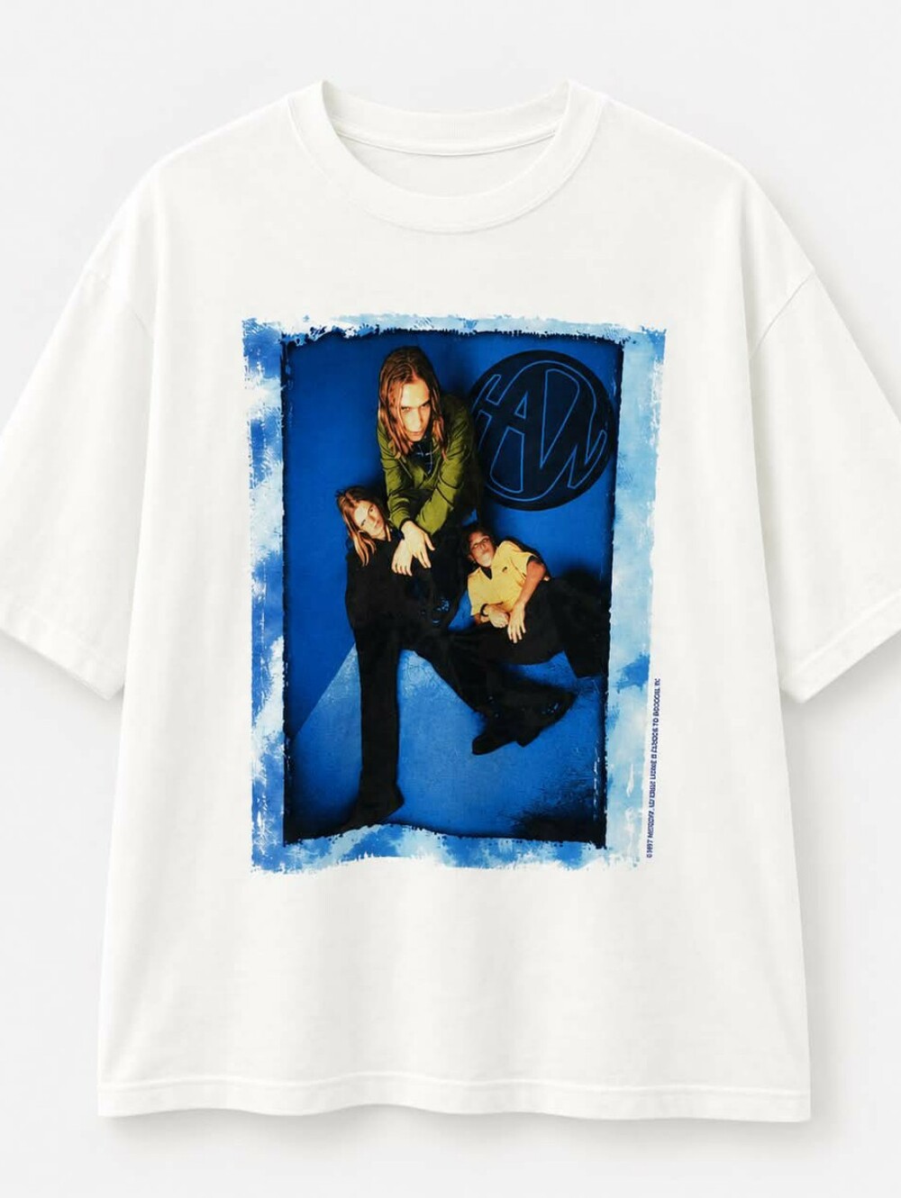 90's Vintage Hanson Brothers White Graphic Band Print T-Shirt Size Large